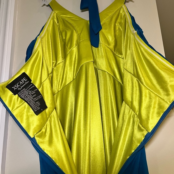 Blue Embellish Halter Dress - Picture 5 of 6